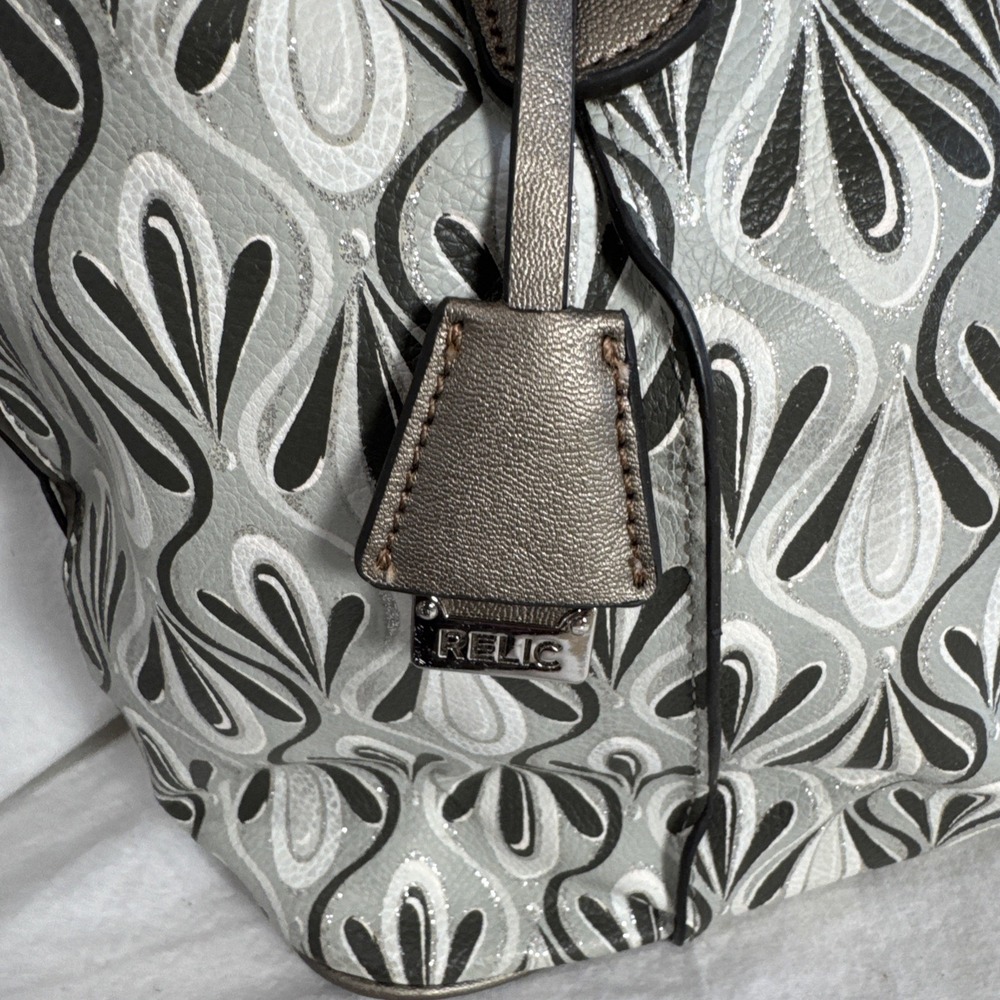 Boho Relic Paisley Paisley Crossbody Satchel Hand Bag Purse Metallic Sparkle - Picture 2 of 10
